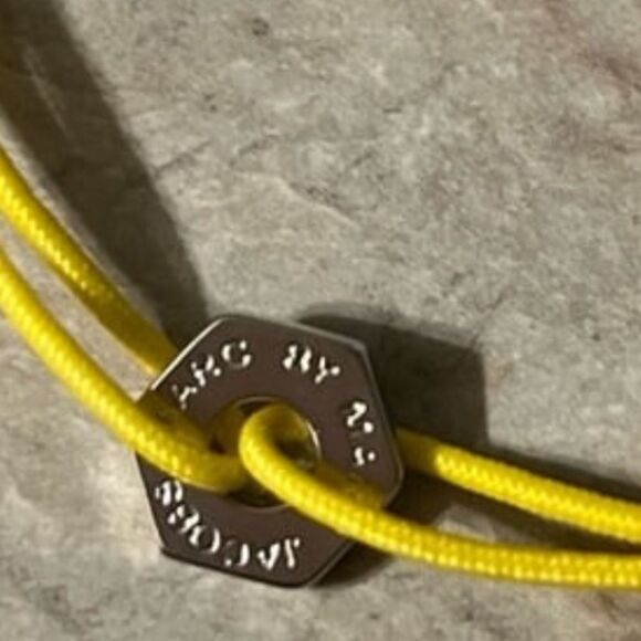 Marc By Marc Jacobs Bolt Friendship Stretch Bracelet - Safety Yellow NWT - Picture 3 of 4